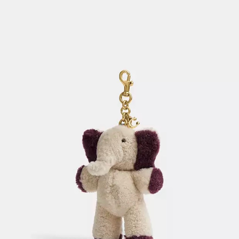 Coach Ellie Shearling Elephant Charm
